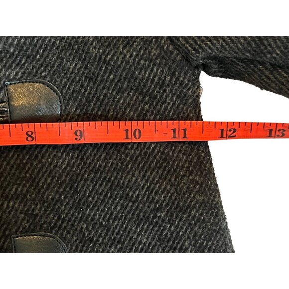 Madden Girl Toddler Girls Gray Toggle Snap Zip Coat Hood 2T Wool Blend - Picture 14 of 16